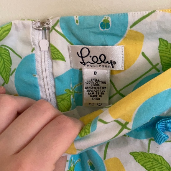 Lemon and Blueberry Lilly Pulitzer skirt - Picture 2 of 3